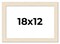 18x12 Wide Barnwood Picture Frame with UV-Resistant Acrylic & Acid Free Backing, Available in 6 Paint Finishes - Grey, Brown, White, and Black
